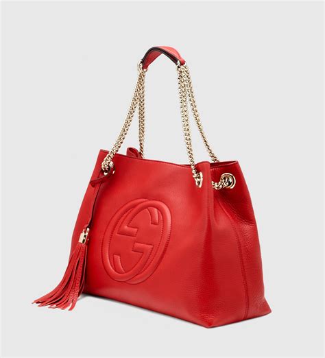 gucci gold chain red body cross bag|gucci cross shoulder bag.